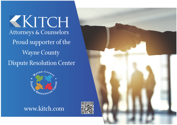 Kitch Attorneys and Counselors Proud supporter of the Wayne County Dispute Resolution Center